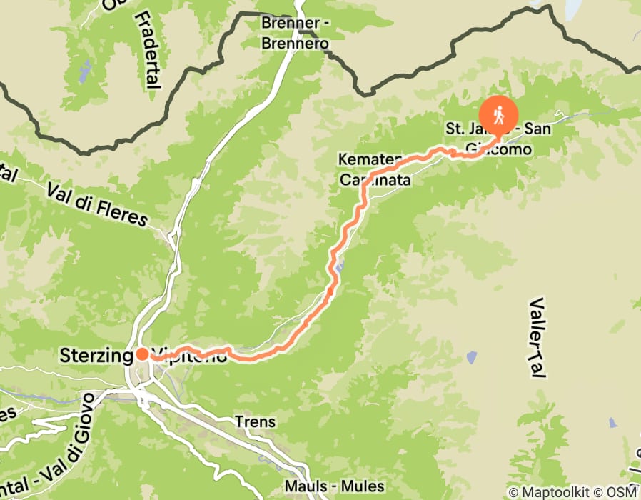 Karte der Tour