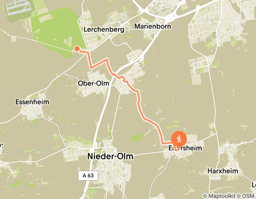 Karte der Tour