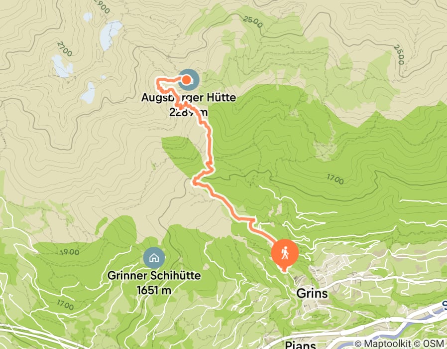 Karte der Tour