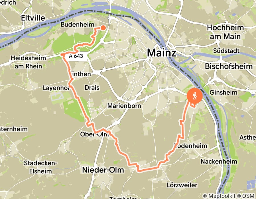 Karte der Tour