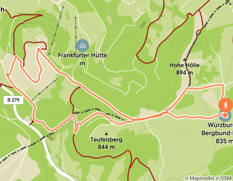 Karte der Tour