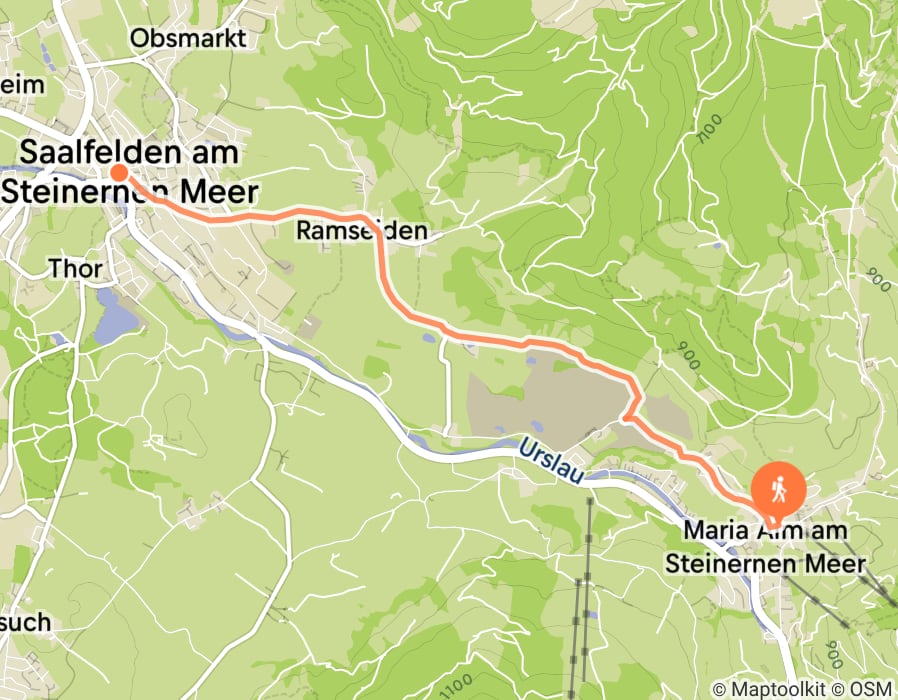 Karte der Tour