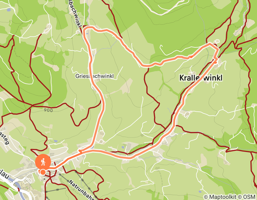 Karte der Tour