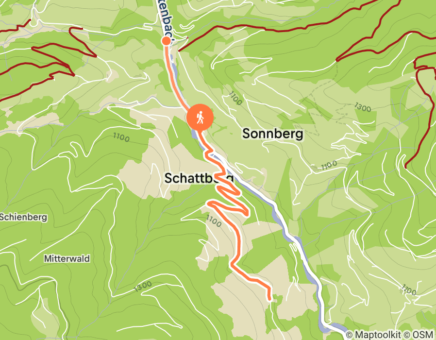 Karte der Tour