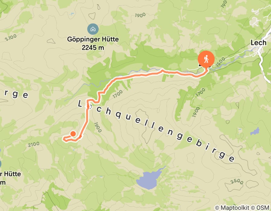 Karte der Tour
