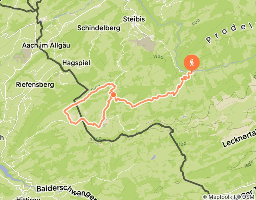 Karte der Tour