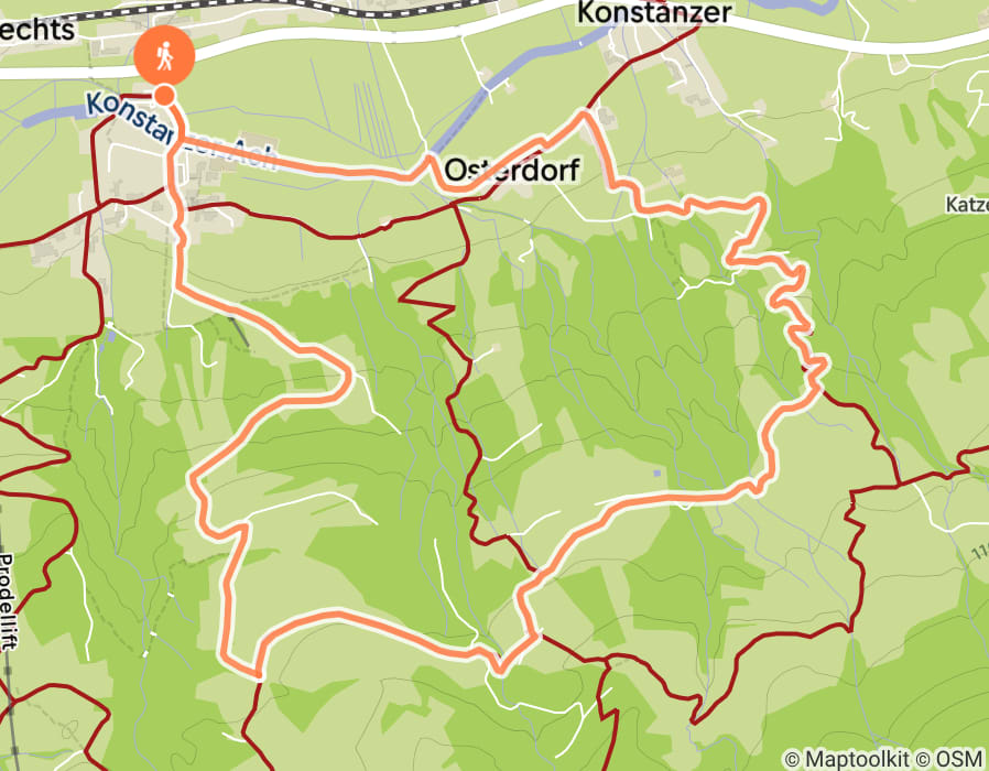 Karte der Tour