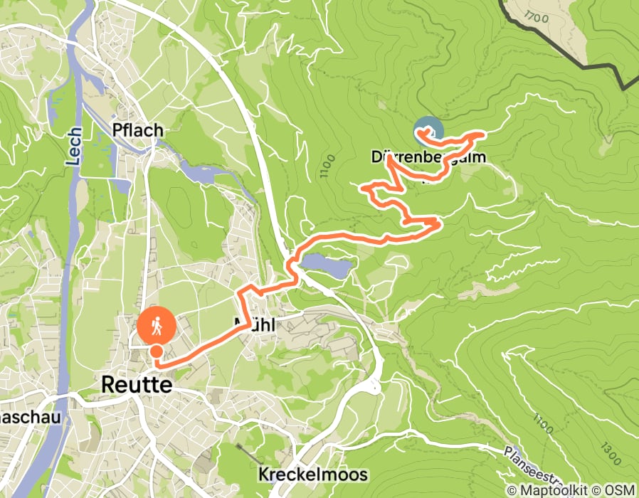 Karte der Tour