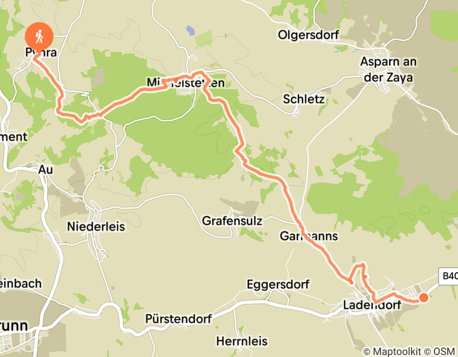 Karte der Tour