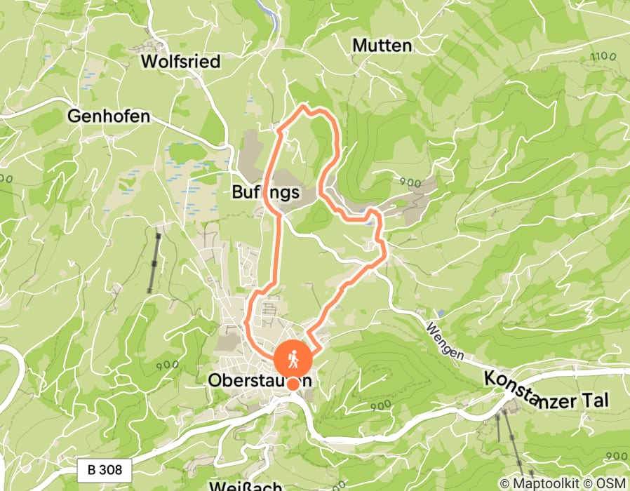 Karte der Tour