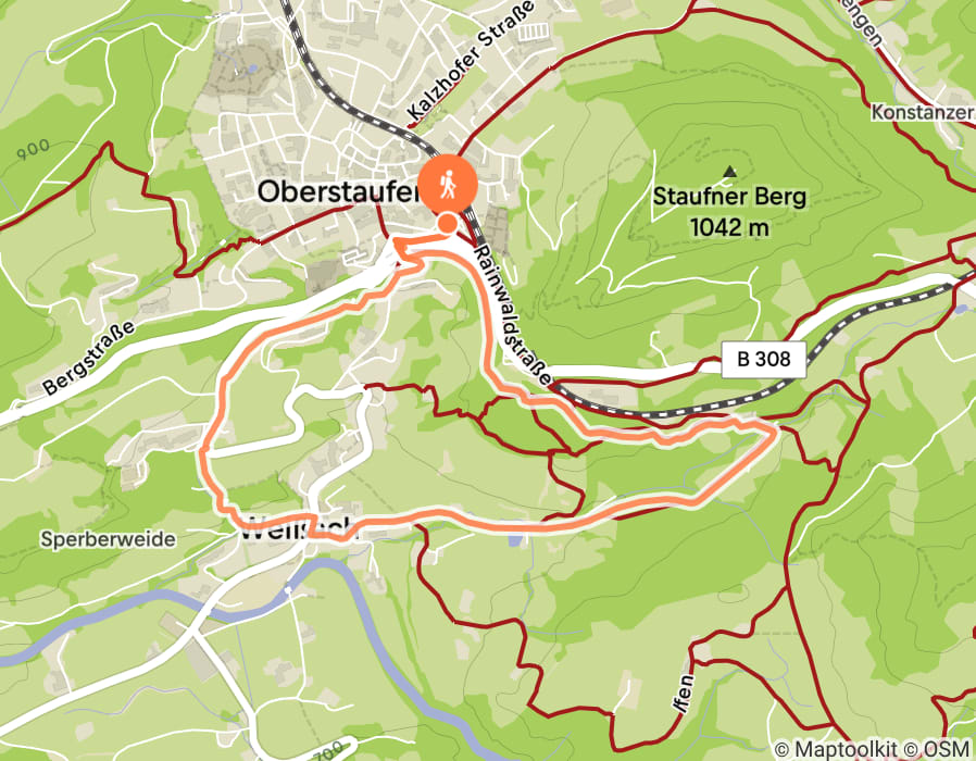Karte der Tour