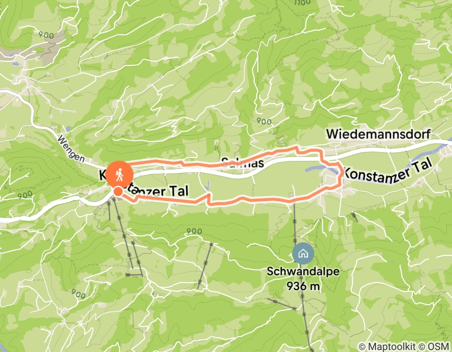Karte der Tour
