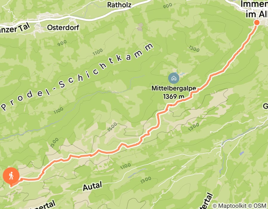 Karte der Tour