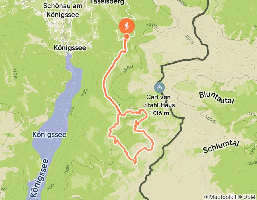 Karte der Tour