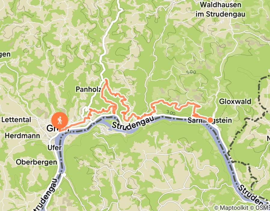 Karte der Tour