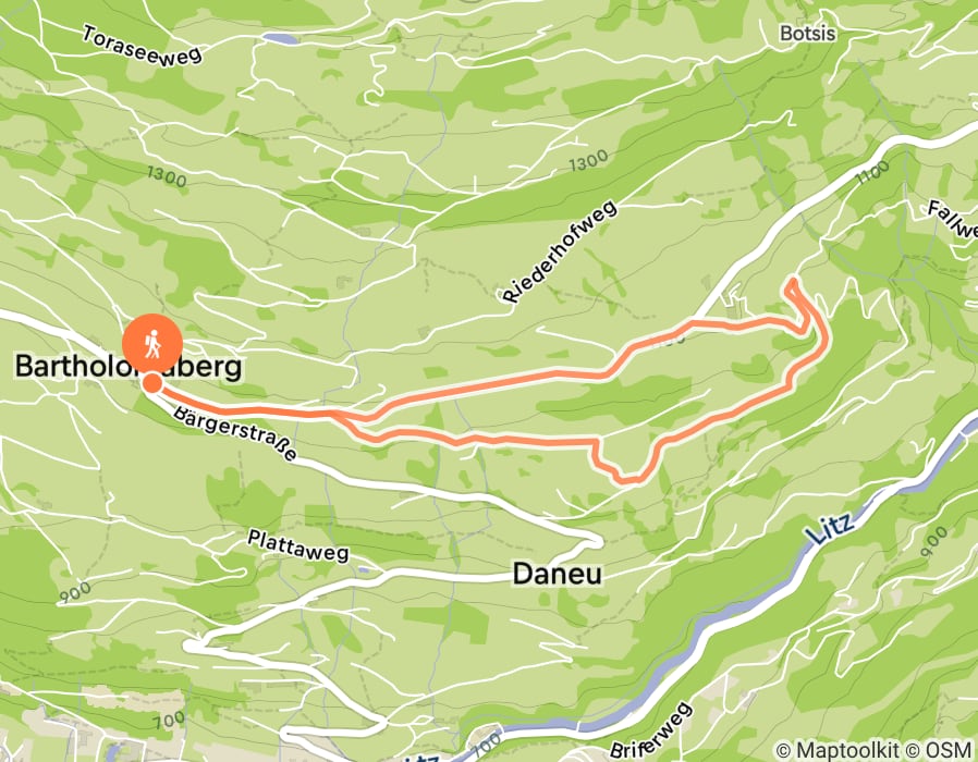 Karte der Tour