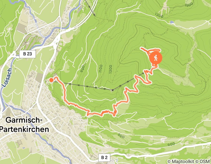 Karte der Tour