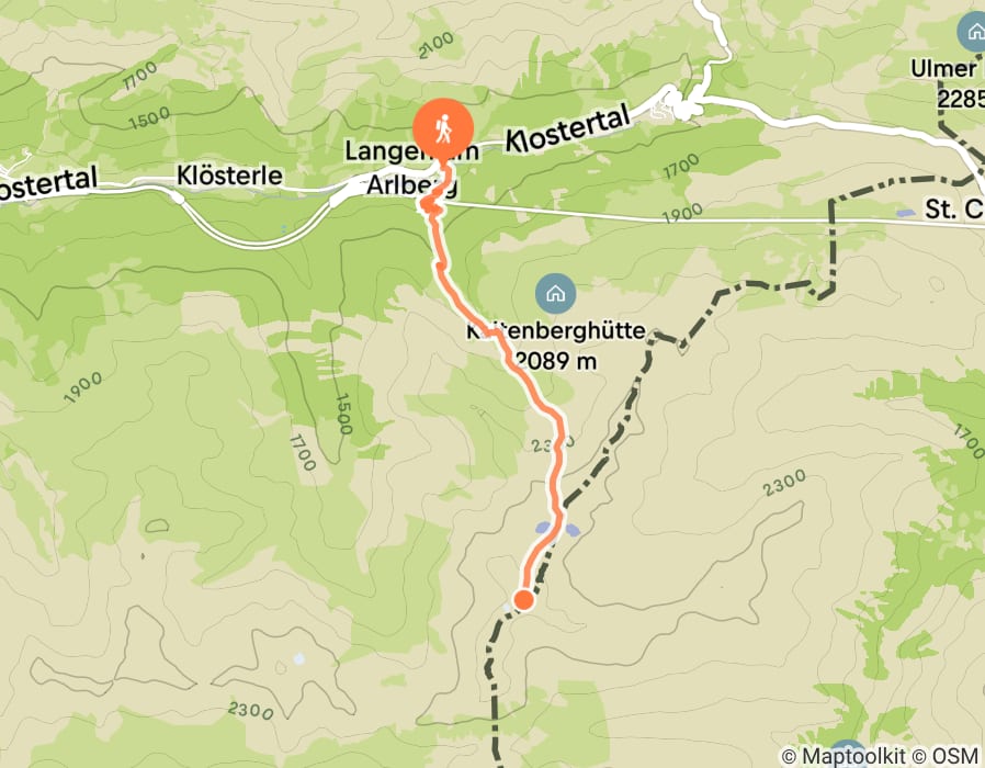 Karte der Tour