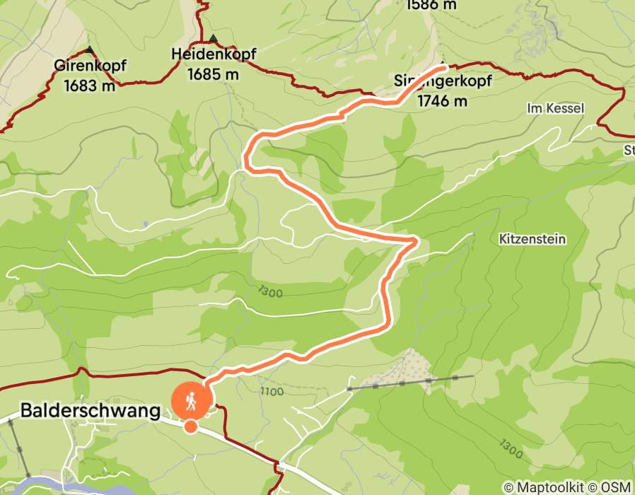 Karte der Tour