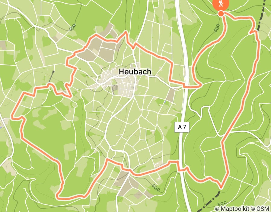 Karte der Tour