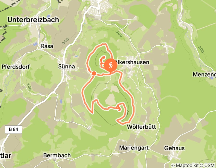 Karte der Tour