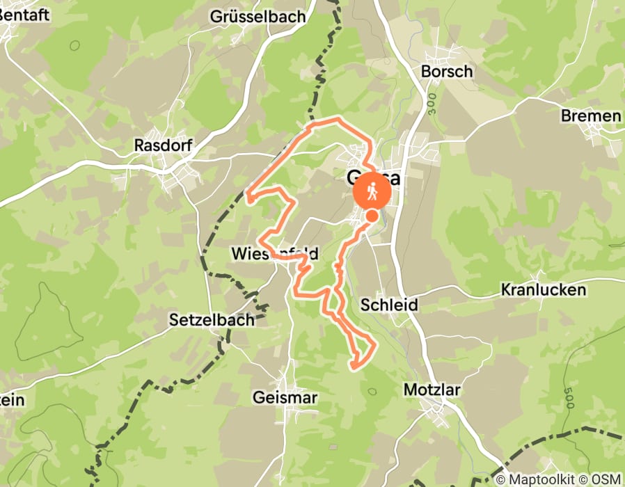 Karte der Tour