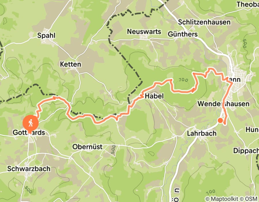Karte der Tour