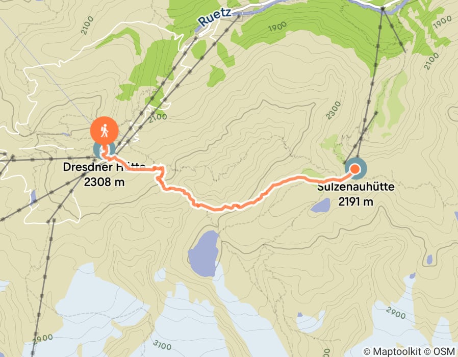 Karte der Tour