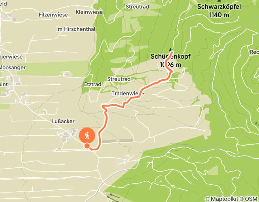 Karte der Tour