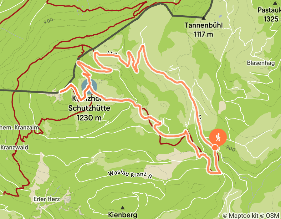 Karte der Tour