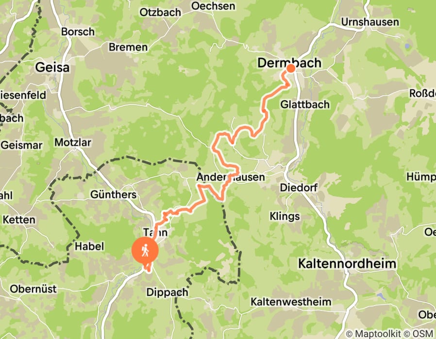 Karte der Tour
