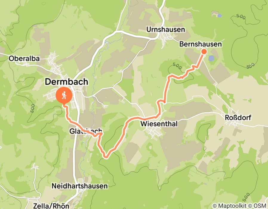 Karte der Tour