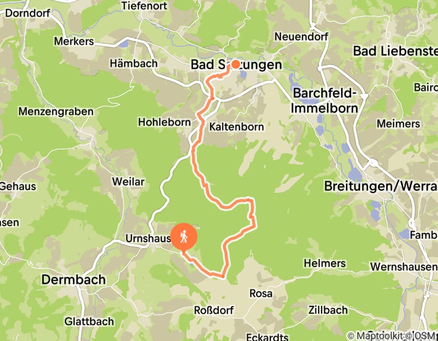 Karte der Tour