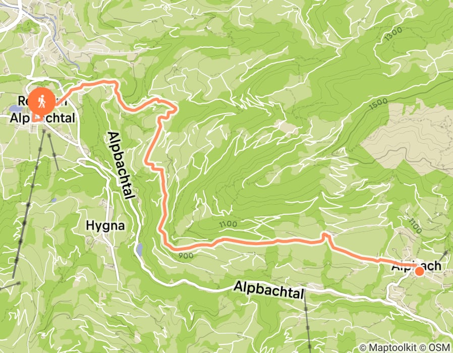 Karte der Tour