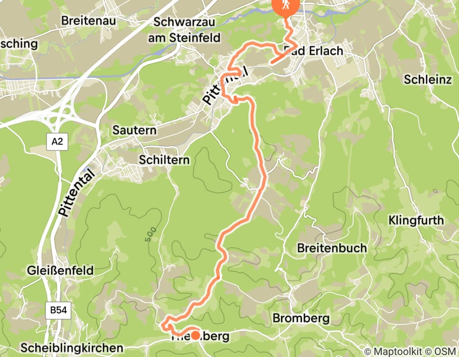 Karte der Tour