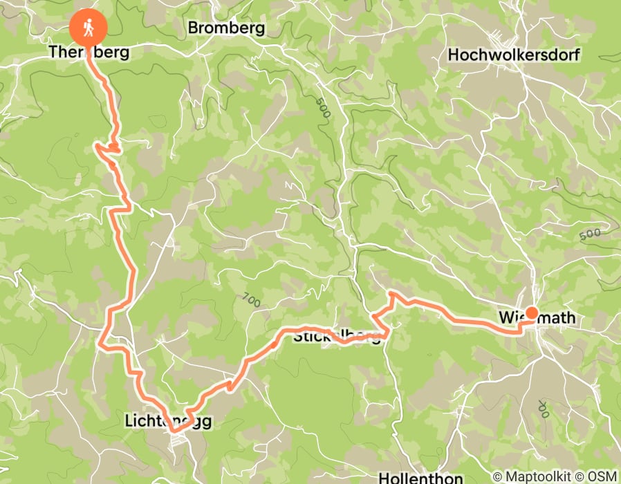 Karte der Tour