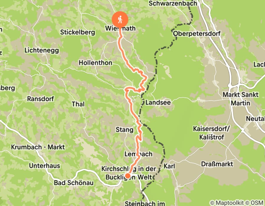 Karte der Tour