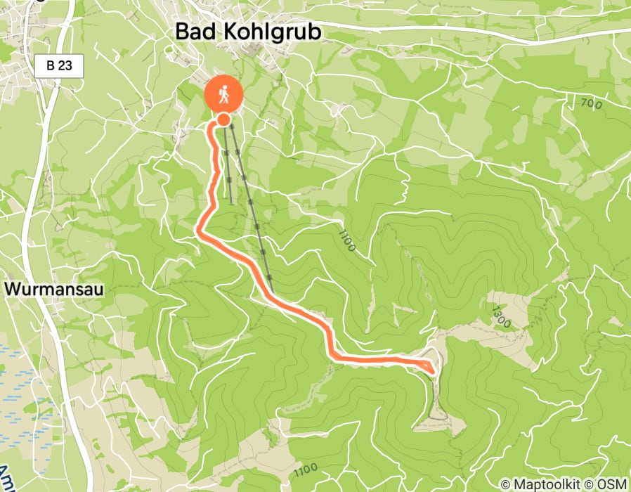 Karte der Tour