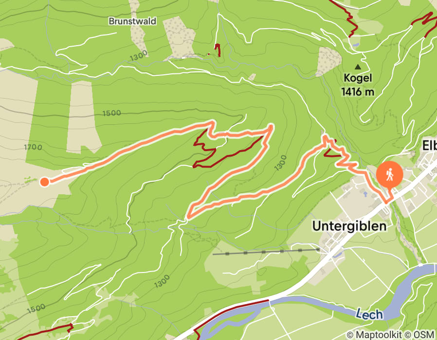 Karte der Tour