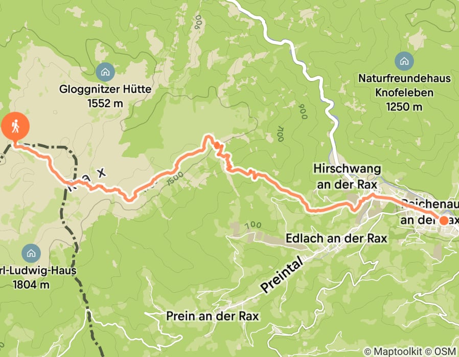Karte der Tour