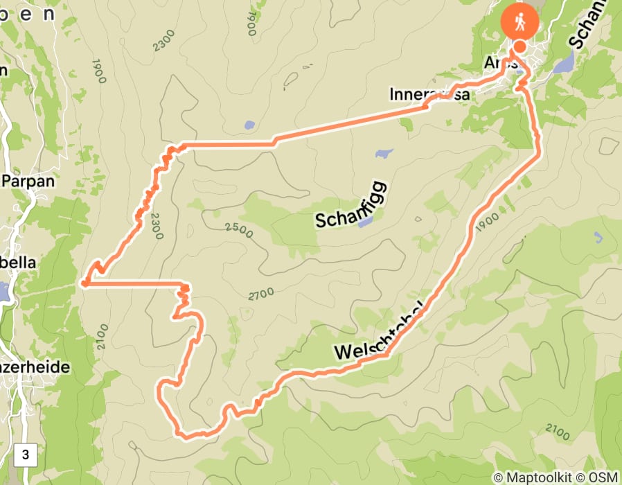 Karte der Tour