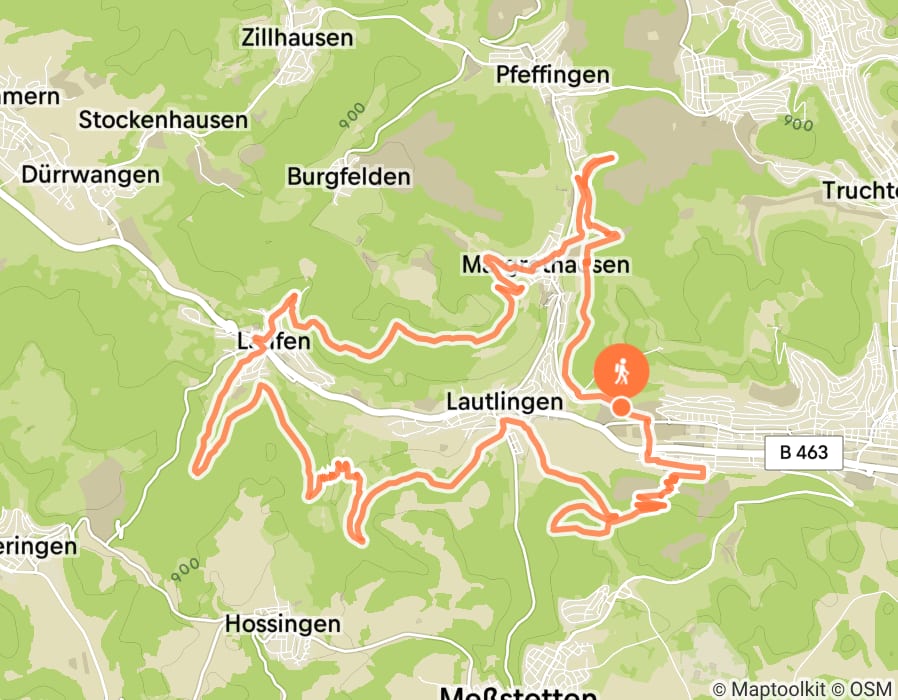 Karte der Tour