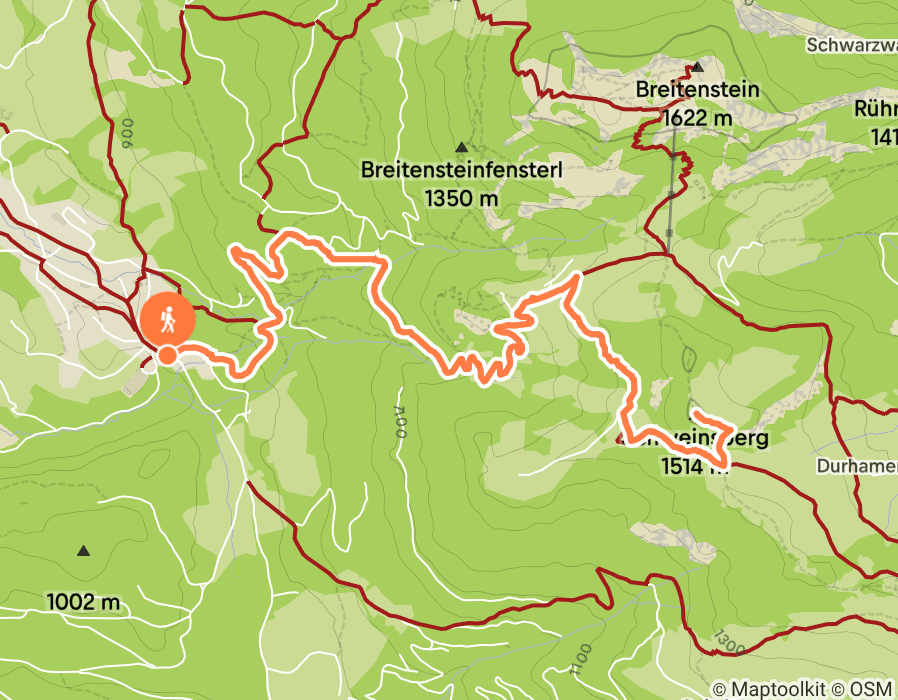 Karte der Tour