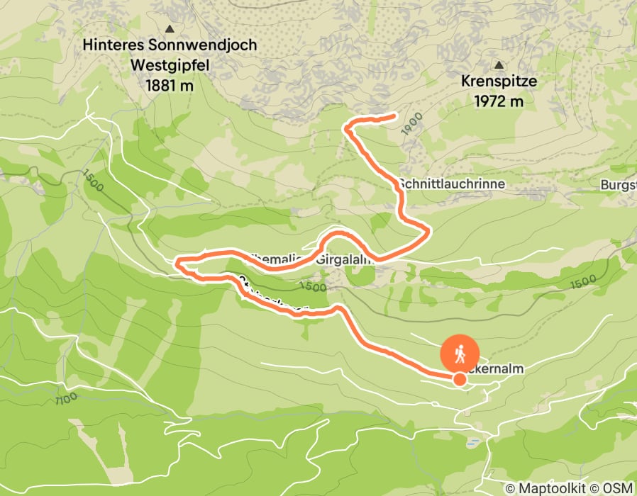 Karte der Tour