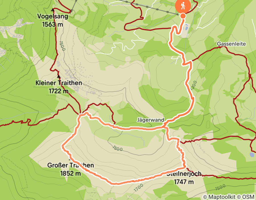 Karte der Tour