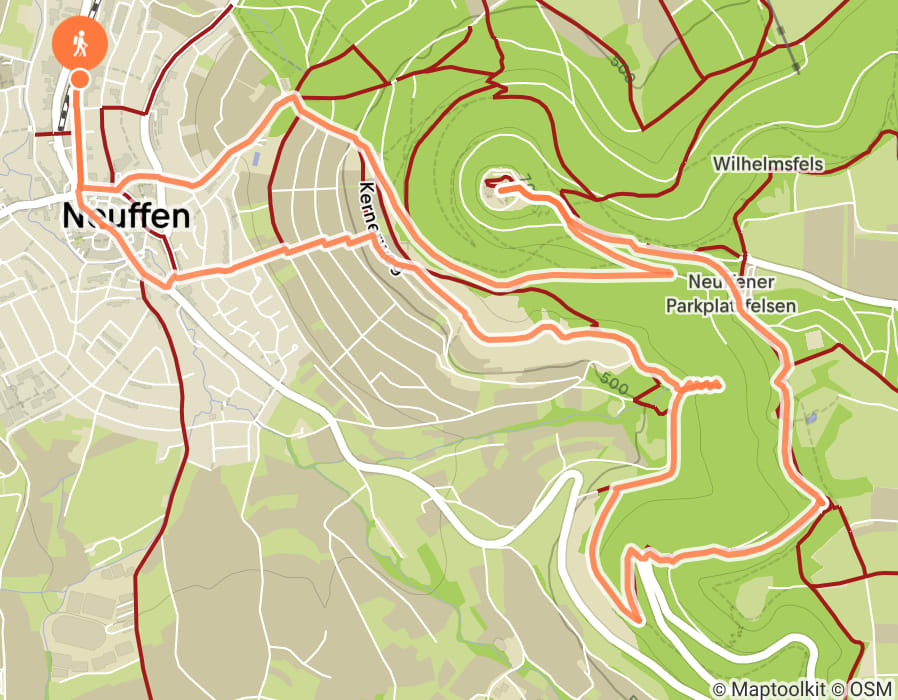 Karte der Tour