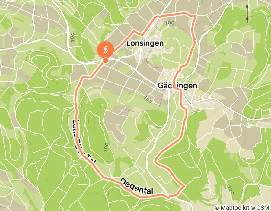 Karte der Tour